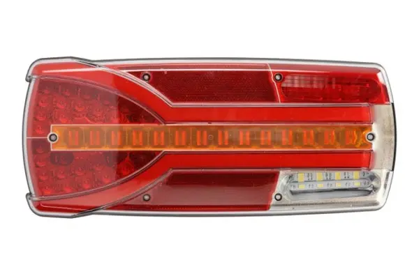 Stop spate stanga CARMEN (LED, 12 24V, cu intermitent, cu far ceata, lumina de marsarier, cu stop, lumina de parcare, reflector, rosu )