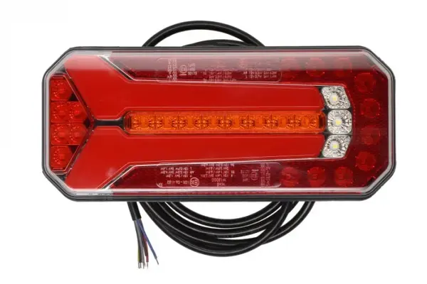 Stop spate stanga dreapta (LED, 12 24V, cu intermitent, cu lumini ceata, lumina de marsarier, cu stop, lumina de parcare, reflector, indicator dinamic, lungime cablu: 0,2m)