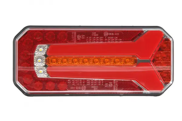 Stop spate stanga dreapta (LED, 12 24V, cu intermitent, cu lumini ceata, lumina de marsarier, cu stop, lumina de parcare, reflector, indicator dinamic, conector: WAS 7)