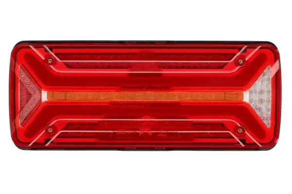 Stop spate stanga ECOLED II (LED, 10 30V, cu intermitent, cu far de ceata, marsarier, cu stop, lumina de parcare, reflector triunghiular, indicator dinamic, conector: 4x 2PIN ASS2 7PIN)