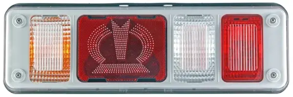 Stop tripla lampa spate stanga (LED, 24V, lumini ceata, lumini mers inapoi, lumini stop,lumini pozitie, reflector triangular) KRONE