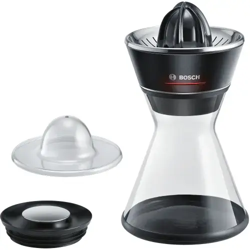 Storcator de citrice, Bosch, 40W, Recipient din sticla 1l, Negru