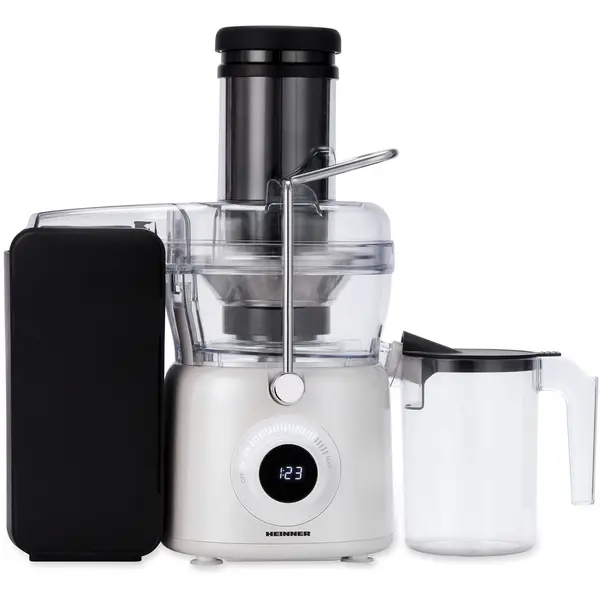 Storcator de fructe Heinner HSF-K1000DCWP, 1000 W, Filtru din otel inoxidabil, Alb perlat