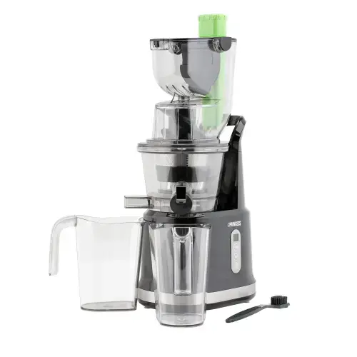 Storcator de fructe si legume Slow Juicer Princess Easy Fill 0120204501001, 200 W, 0.9 l, 60 rpm (Inox)