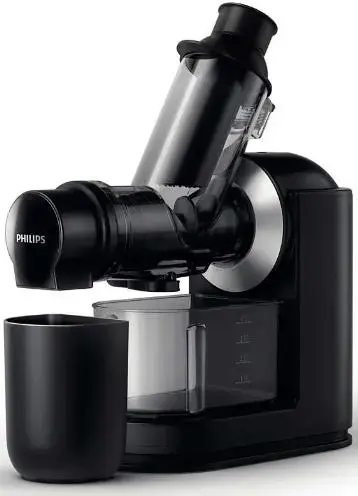 Storcator prin presare la rece Philips Viva Collection HR1889/70, 150W (Negru/Argintiu)
