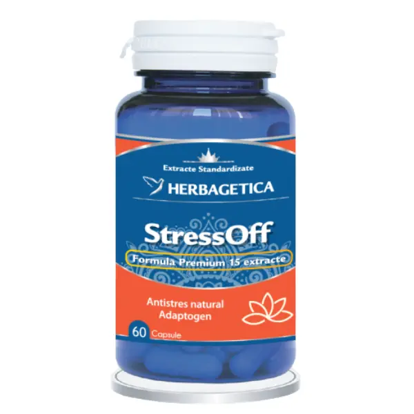 StressOff, Herbagetica | 60 capsule