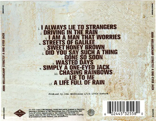 Strictly A One-Eyed Jack | John Mellencamp