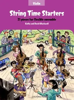 String Time Starters. 21 pieces for flexible ensemble, Violin book, Sheet Map/***