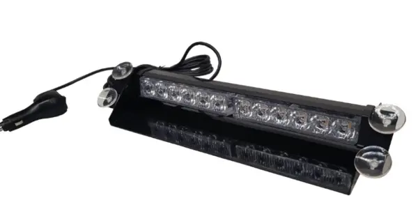 Stroboscop led auto 12 LED parbriz cob rosu albastru