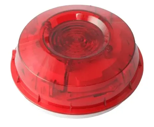 Stroboscop sisteme detectie incendiu Morley-IAS - Flash inteligent, lentila de culoare rosie (EN54-23 clasa O), cu izolator, Honeywell WST-PR-I05