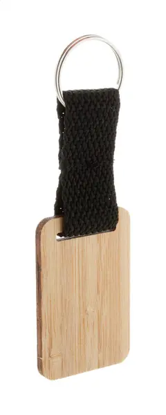 Stropp breloc din bambus, rotund - natural
