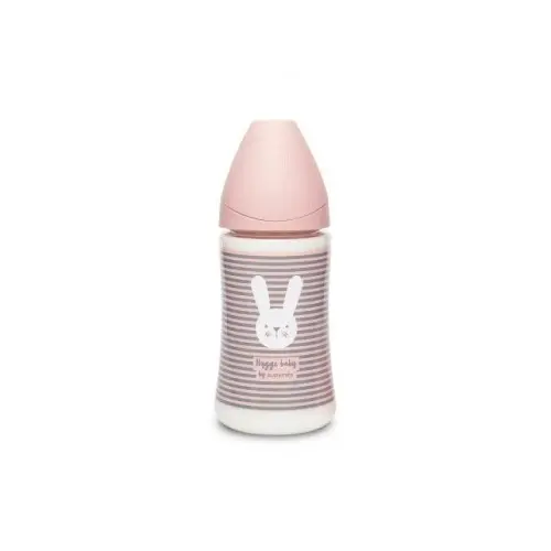 Suavinex Hygge biberon 270ml, cu tetina SX Pro, iepure, roz (306685) Zephyr Labs