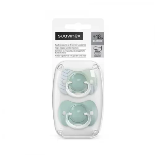 Suavinex suzeta fiziologica din silicon SX Pro Dreams +18luni, albastru marin x 2 bucati (308280) Zephyr Labs