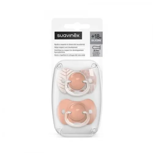Suavinex suzeta fiziologica din silicon SX Pro Dreams +18luni, piersica x 2 bucati (308281) Zephyr Labs