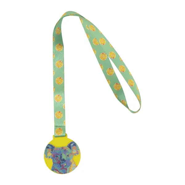 Subdal Colour medalie personalizată - galben transparent