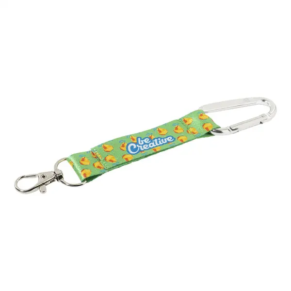 SuboRing Double breloc personalizat, RPET - argintiu