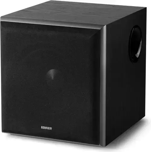 Subwoofer Edifier T5, RMS 70W activ, 8″ bass, RCA Line-in Line-out, automatic stand-by, MDF 21mm (Negru)