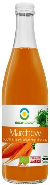 Suc bio de morcovi, 500 ml, Biofood