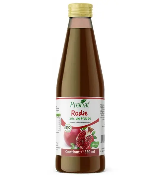 Suc de rodie 100%, bio, 330 ml