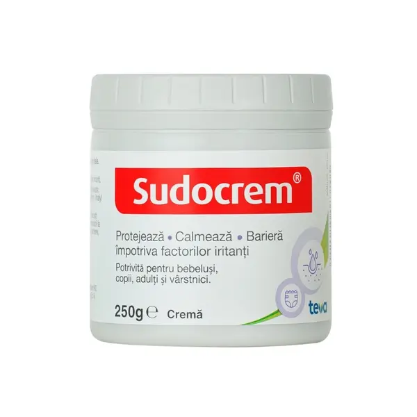Sudocrem cremă antiseptică și protectoare, 250 g