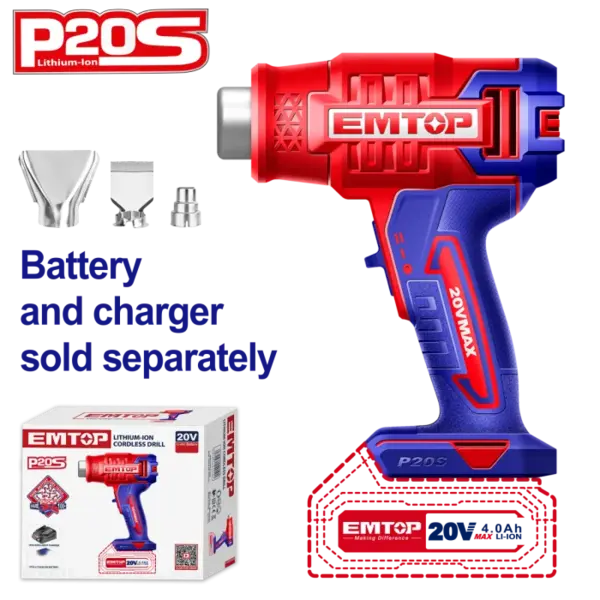 Suflanta aer cald (feon) fara acumulator si incarcator - EHGN20021, EMTOP