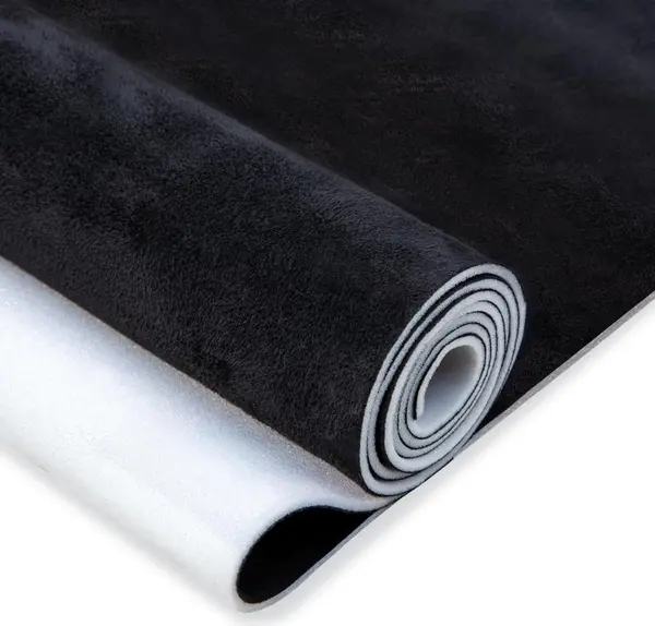 Sul piele sintetica tip Alcantara 0.75 x 2.5m NEGRU tapiterii capitonaje auto