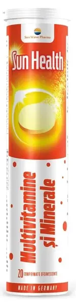 Sun Health Multivitamine & Minerale, 20 tablete efervescente, Sun Wave Pharma