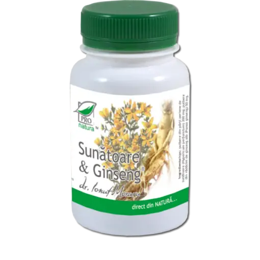 Sunatoare si Ginseng, 150 capsule, Pro Natura