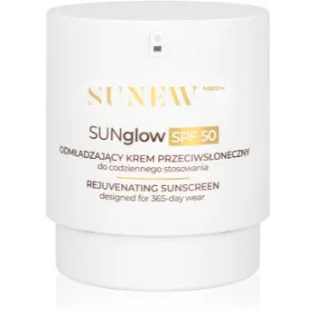 SUNEWMED+ SUNglow Anti-Aging Face Sunscreen SPF 50 cremă pentru plaja cu efect de intinerire