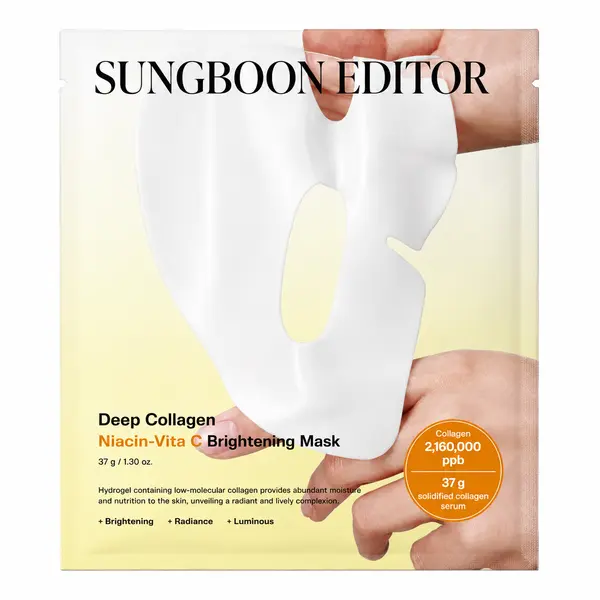 Sungboon Editor – Deep Collagen Niacin Vitamin C Brightening Mask, 1 sheet