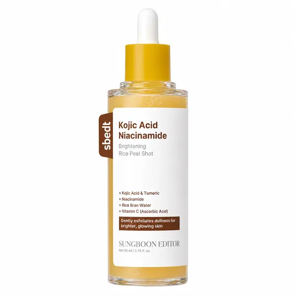 Sungboon Editor – Kojic Acid Niacin Brightening Rice Peel Shot, 80ml