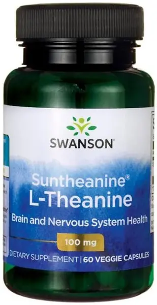 Suntheanine L-Theanine, 100 mg, 60 capsule, Swanson