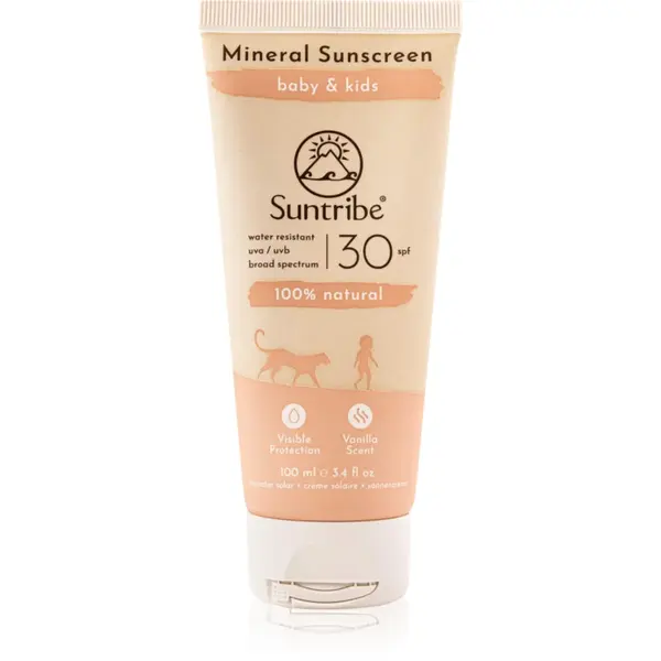 Suntribe Kids Mineral Sunscreen crema de fata cu minerale pentru protectie pentru copii 100 ml