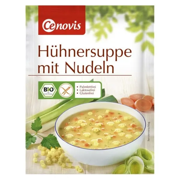 Supa Bio de Pui cu Taitei, 30 g, Cenovis