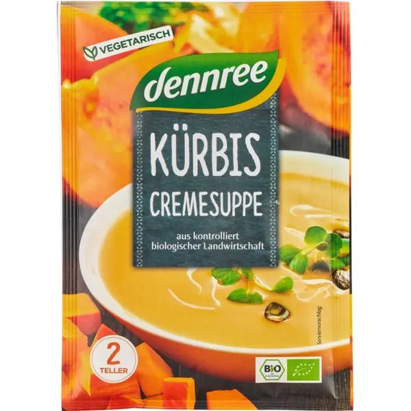 Supa crema de dovleac la plic, eco - 40 g