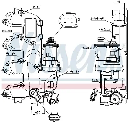 Supa EGR potrivit FORD GALAXY II, S-MAX, TOURNEO CONNECT 1.8D 06.02-06.15