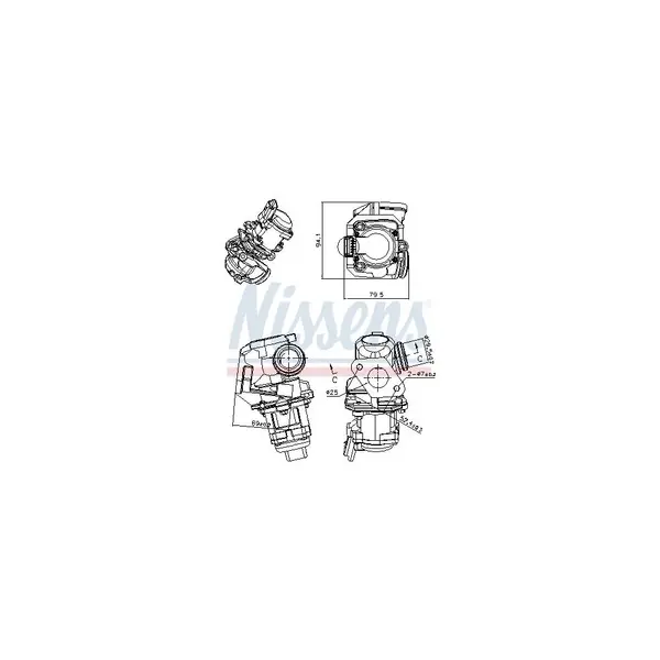 Supapa EGR NISSENS 98150