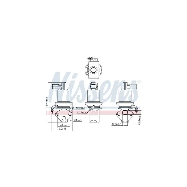 Supapa EGR NISSENS 98158