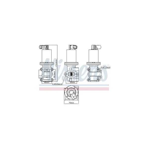 Supapa EGR NISSENS 98180