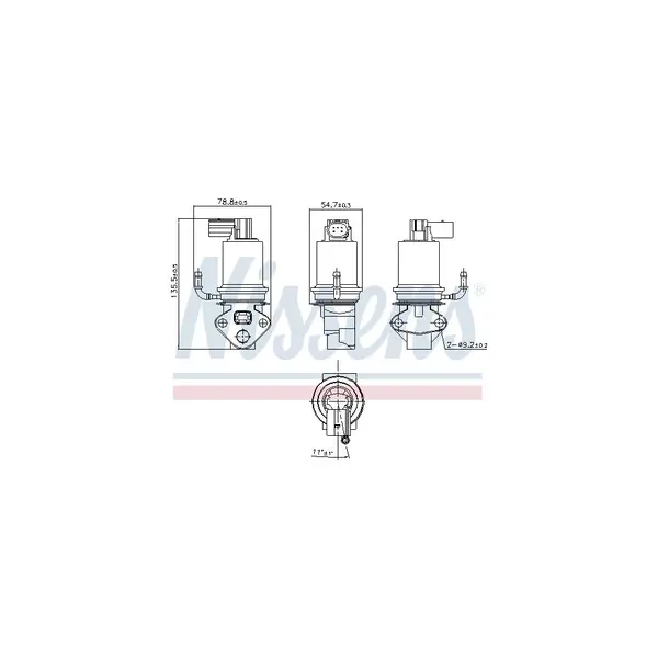 Supapa EGR NISSENS 98201
