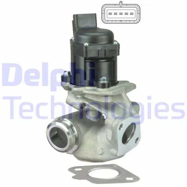 Supapa EGR potrivit CITROEN C1, C2, C2 ENTERPRISE, C3 I, C3 II, C3 PLURIEL, NEMO, NEMO MINIVAN; FORD FIESTA V, FIESTA VI, FUSION; PEUGEOT 1007, 107, 206, 206+, 207, BIPPER 1.4D 09.01-