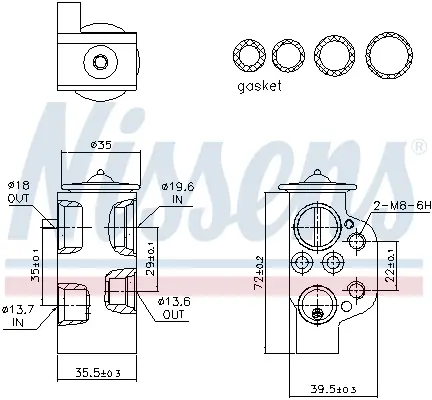 Supapa expansiune clima potrivit AUDI A4 ALLROAD B8, A4 B8, A5, Q5 1.8-4.2 06.07-05.17
