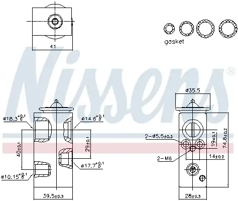 Supapa expansiune clima potrivit DACIA LOGAN II, LOGAN MCV II, SANDERO II; RENAULT KAPTUR, LOGAN I, LOGAN STEPWAY II, SANDERO STEPWAY II, THALIA III 0.9-2.0 02.08-