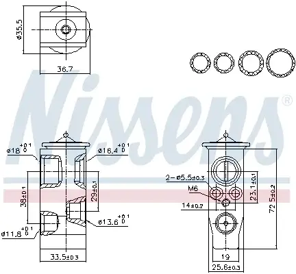 Supapa expansiune climatizare potrivit AUDI A1, A1 ALLSTREET, A1 CITY CARVER; SEAT ARONA, IBIZA V; VW MULTIVAN T7, POLO VI, T-CROSS 1.0-2.0D 01.17-