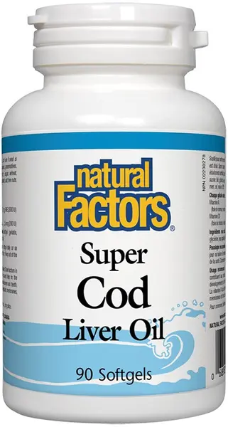 Super Cod Liver Oil, 1100 mg, 90 capsule, Natural Factors