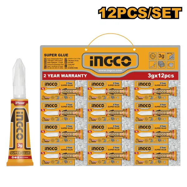 Super Glue (12pcs) INGCO HSGU3122