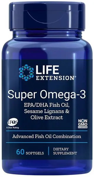 Super Omega-3, 60 capsule gelatinoase moi, Life Extension