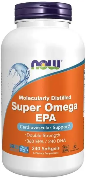 Super Omega EPA, 240 capsule gel, Now