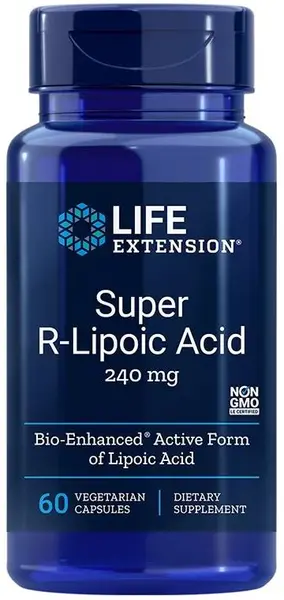 Super R-Lipoic Acid, 240 mg, 60 vege capsule, Life Extension