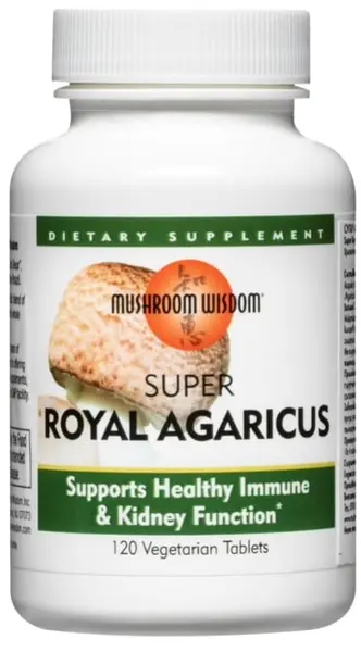 Super Royal Agaricus, 120 tablete, Mushroom Wisdom